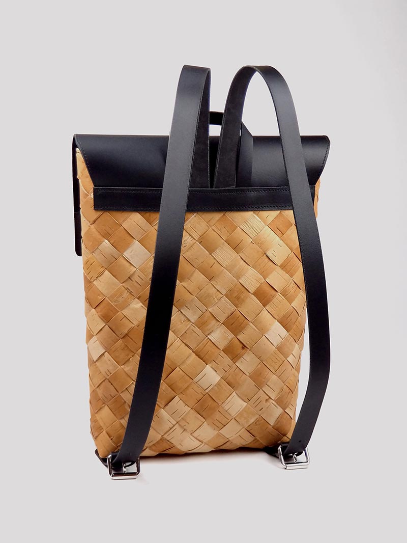 Woven women's backpack